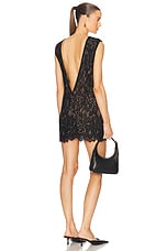 Helsa The Lace Mini Dress in Black | FWRD