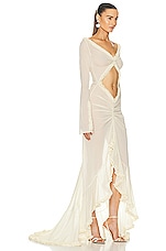 Helsa The Hilma Gown in Creme Beige, view 2, click to view large image.