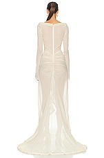 Helsa The Hilma Gown in Creme Beige, view 3, click to view large image.