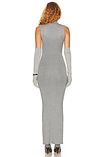 Helsa Aadi Knit Dress in Heather Grey, view 3, click to view large image.
