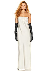 Helsa Lisette Column Maxi Dress in Ivory, view 2, click to view large image.