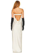Helsa Lisette Column Maxi Dress in Ivory, view 4, click to view large image.