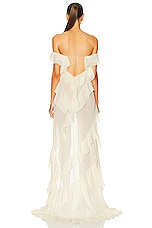 Helsa The Thea Gown in Ivory, view 4, click to view large image.