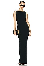 Helsa Ianli Knit Dress in Black, view 2, click to view large image.