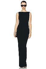 Helsa Ianli Knit Dress in Black, view 4, click to view large image.