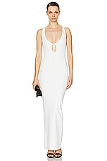 Helsa Teva Knit Dress in White, view 1, click to view large image.