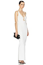 Helsa Teva Knit Dress in White, view 2, click to view large image.