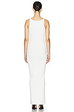 Helsa Teva Knit Dress in White, view 3, click to view large image.