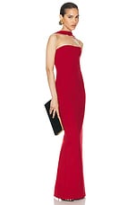Helsa The Stephanie Dress in Deep Red, view 2, click to view large image.