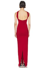 Helsa The Stephanie Dress in Deep Red, view 3, click to view large image.