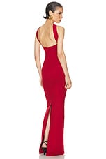 Helsa The Stephanie Dress in Deep Red, view 4, click to view large image.