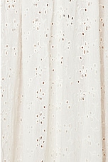 Helsa Petite Eyelet Garden Midi Dress in White, view 4, click to view large image.
