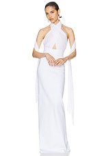 Helsa The Amber Dress in White, view 5, click to view large image.