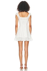 Helsa Voile Faire Mini Dress in Ivory, view 3, click to view large image.