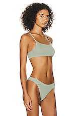 Helsa Jersey Bralette in Sage, view 2, click to view large image.