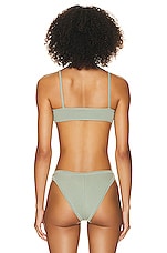 Helsa Jersey Bralette in Sage, view 3, click to view large image.
