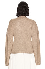 Helsa Sanna Cardigan in Medium Taupe, view 3, click to view large image.