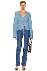Helsa Sanna Cardigan in Blue, view 4, click to view large image.