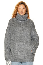 Helsa Janin Sweater in Grey, view 1, click to view large image.