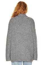 Helsa Janin Sweater in Grey, view 3, click to view large image.