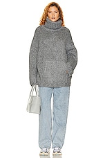 Helsa Janin Sweater in Grey, view 4, click to view large image.