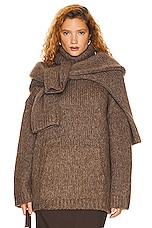 Helsa Janin Sweater in Walnut, view 1, click to view large image.