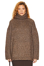 Helsa Janin Sweater in Walnut, view 2, click to view large image.