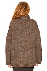 Helsa Janin Sweater in Walnut, view 4, click to view large image.