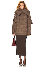 Helsa Janin Sweater in Walnut, view 5, click to view large image.