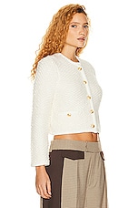Helsa Laki Cardigan in Ivory, view 2, click to view large image.