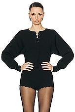 Helsa Elvira Cardigan in Black, view 1, click to view large image.