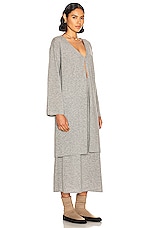 Helsa Einer Cashmere Cardigan in Heather Grey, view 2, click to view large image.