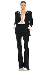 Helsa Corduroy Blazer in Black, view 4, click to view large image.