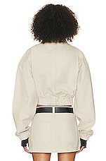 Helsa Workwear Bomber Jacket in Taupe, view 3, click to view large image.