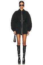 Helsa Tech Gabardine Zip Jacket in Black, view 1, click to view large image.