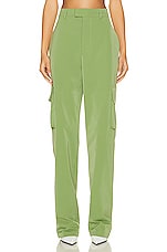 Helsa Tech Gabardine Trousers in Army Green, view 1, click to view large image.