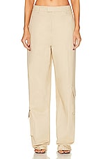 Helsa Chino Cargo Trousers in Khaki, view 1, click to view large image.