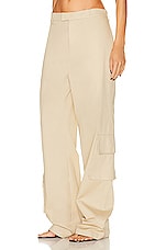 Helsa Chino Cargo Trousers in Khaki, view 3, click to view large image.