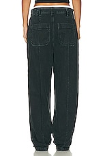 Helsa Workwear Oversized Pant in Black, view 4, click to view large image.