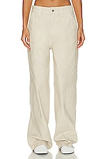 Helsa Workwear Oversized Pant in Taupe, view 1, click to view large image.