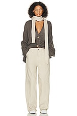 Helsa Workwear Oversized Pant in Taupe, view 4, click to view large image.