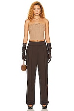Helsa Crossover Suit Trouser in Java, view 4, click to view large image.