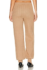 Helsa Taiki Cable Pants in Cinnamon, view 3, click to view large image.