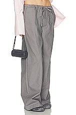 Helsa Workwear Drawcord Pants in Dark Grey, view 2, click to view large image.