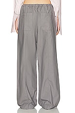 Helsa Workwear Drawcord Pants in Dark Grey, view 3, click to view large image.