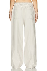 Helsa Workwear Drawcord Pants in Ecru, view 3, click to view large image.
