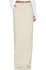 Helsa Workwear Long Skirt in Taupe, view 1, click to view large image.