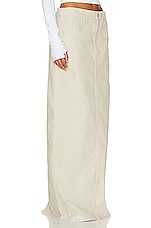 Helsa Workwear Long Skirt in Taupe, view 2, click to view large image.