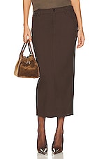 Helsa Trouser Midi Skirt in Java, view 1, click to view large image.