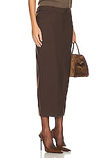 Helsa Trouser Midi Skirt in Java, view 2, click to view large image.